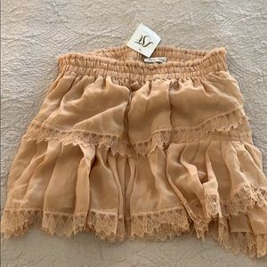 Love shack fancy silk skirt - never worn.